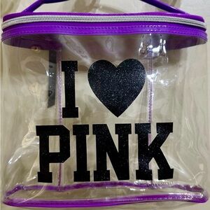 PINK  clear cosmetic case
